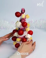 Christmas tree appetizer idea! 🎄🧀