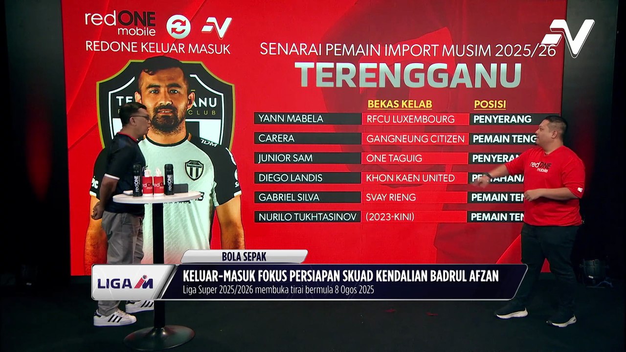 redONE Mobile Keluar Masuk : Musim 2025/2026 ujian sebenar buat Badrul Afzan Razali