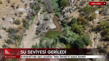 Kırklareli'nde aşırı sıcaklar Teke Deresi'ni susuz bıraktı
