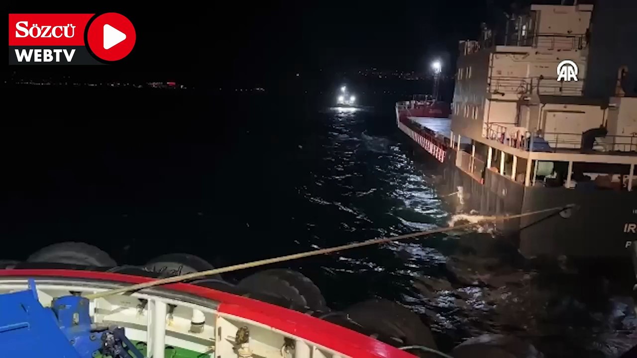 Çanakkale Boğazı'nda makine arızası yaşayan yük gemisi kurtarıldı