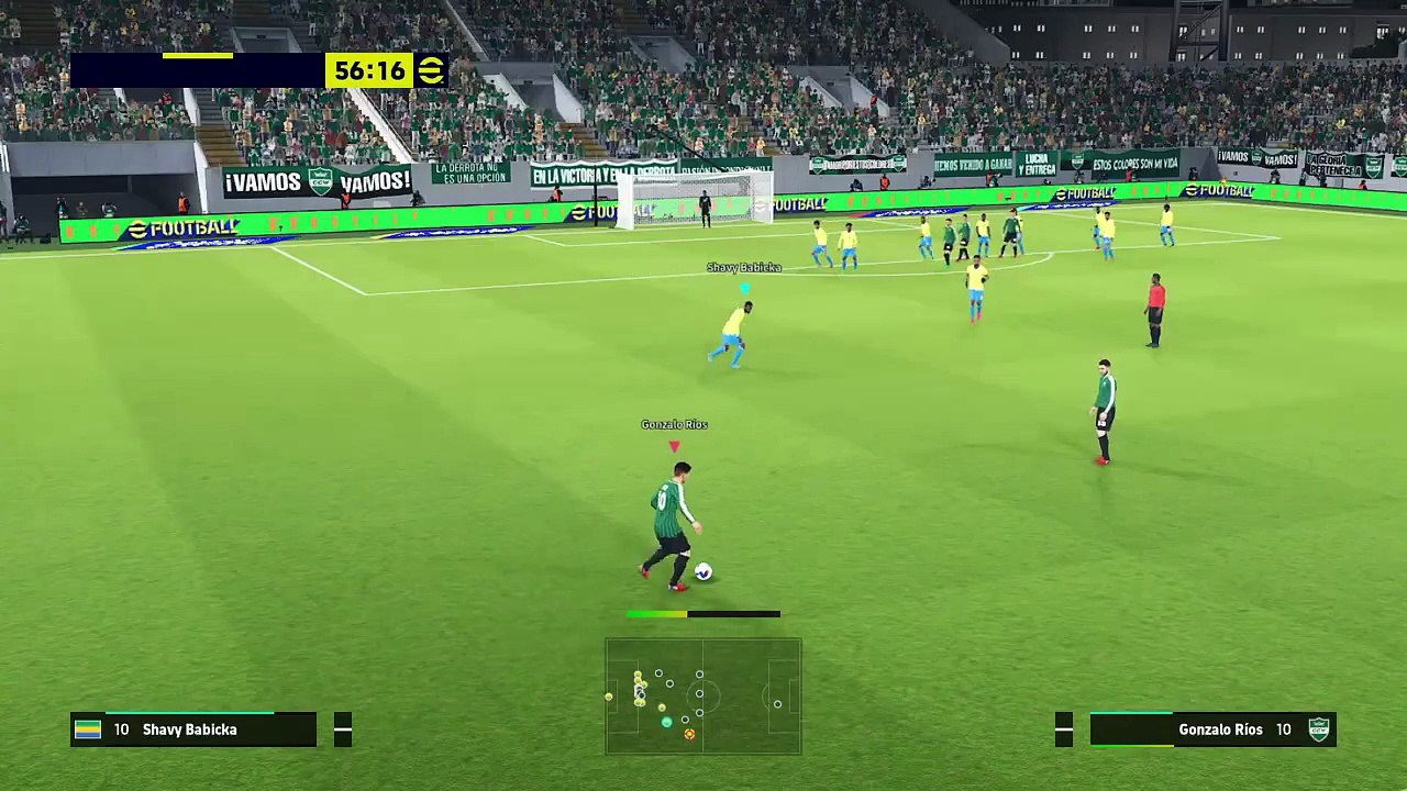 Shoot through GK's hand