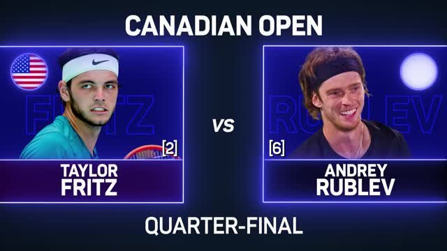 Fritz beats Rublev to set up all-American semi-final