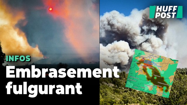Dans l'Aude, un feu ravage au moins 10.000 hectares à une vitesse folle