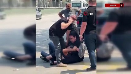 Bursa'da eski eşinden kocasına meydan dayağı