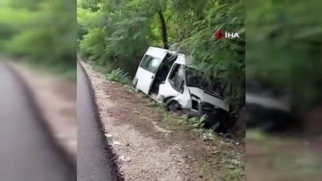 Ordu’da servis minibüsü kaza yaptı: 15 yaralı