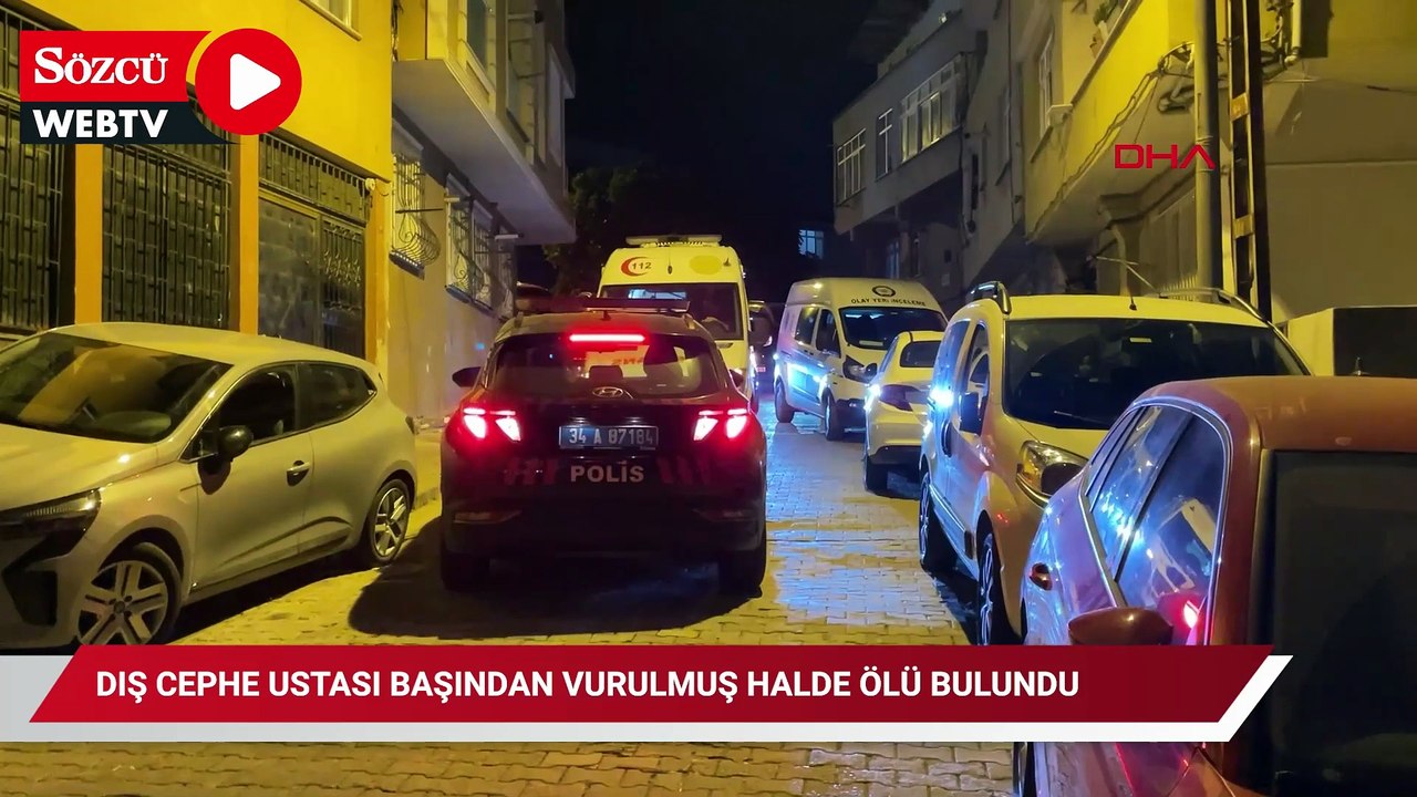 Kağıthane'de dış cephe ustası başından vurulmuş...