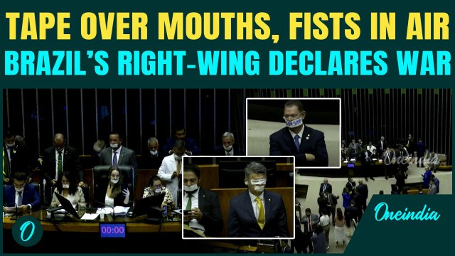 Brazilian Congress Erupts in Protest Over Bolsonaro’s Arrest|Tape Mouths, Threaten Action Against SC