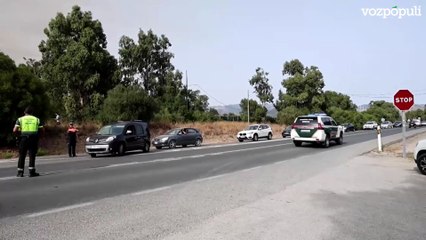 Terroríficas imágenes del incendio de Tarifa