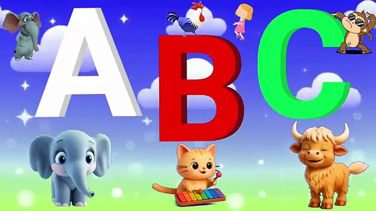 Phonics Song with TWO Words - A For Apple - ABC Alphabet Songs with Sounds for Children