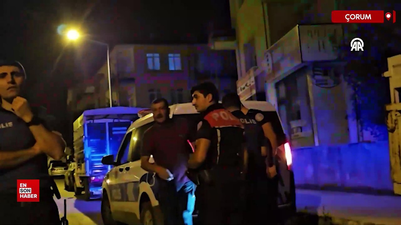 Çorum’da balkondan ateş açan şüpheli gözaltına alındı