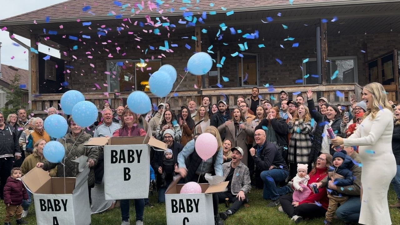 Couple Host Baby A, Baby B And Then Baby C Gameshow Gender Reveal To Break News Of Their Triplets To Family And Friends | Happily TV