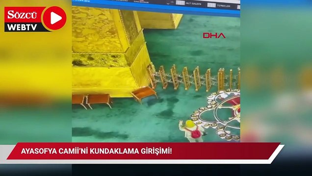 Ayasofya Camii’ni kundaklama girişimi!