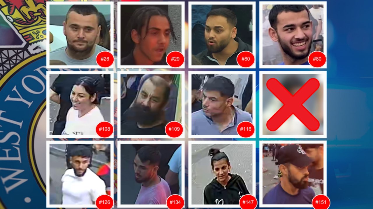 Harehills disorder appeal images released by West Yorkshire Police