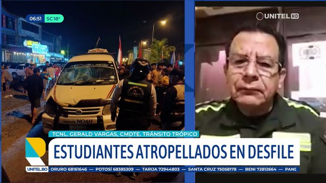 Conductor que atropelló a peatones en un desfile en Shinahota se encontraba en completo estado de ebriedad