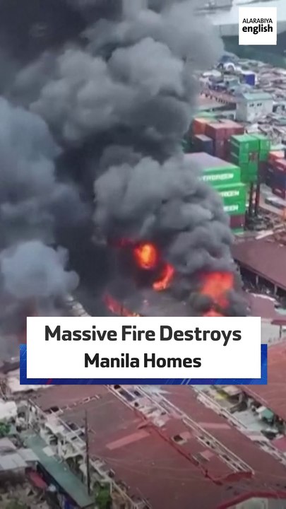 Massive Fire Destroys Manila Homes