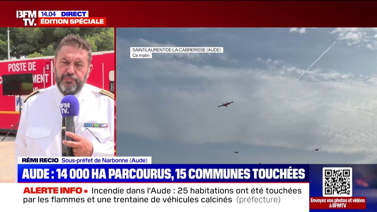 Incendie dans l'Aude: au moins quatre blessés, dont un grave, après un accident de camion de pompiers engagé sur le terrain