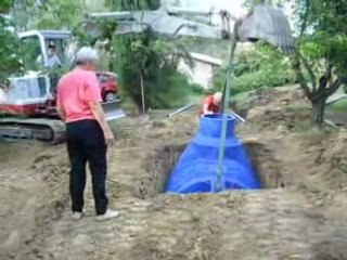installation d'un récupérateur d'eau de pluie