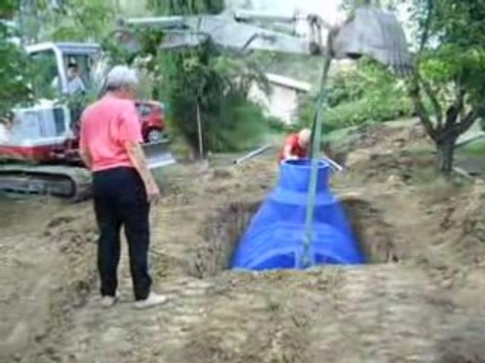 installation d'un récupérateur d'eau de pluie