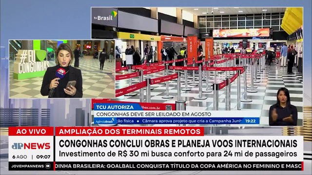 Aeroporto de Congonhas conclui ampliação de terminal remoto