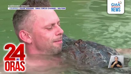 Alligator na may habang 8.2ft, cuddle-buddy ng kaniyang amo | 24 Oras