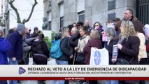 MOVILIZACIÓN CONTRA EL VETO A LA LEY DE DISCAPACIDAD