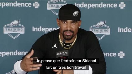 Eagles - Hurts félicite Sirianni pour avoir recréé des situations de match