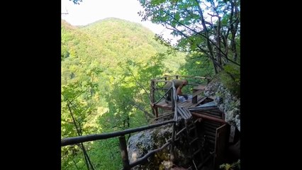 Converting a Wild Mountain into a Beautiful Wooden Cabin day 2 😱