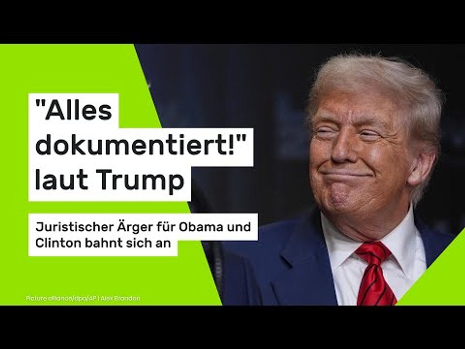 'Alles dokumentiert!' laut Trump - Juristischer Ärger für Obama und Clinton bahnt sich an
