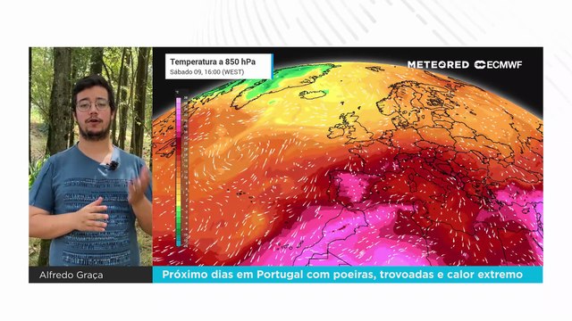 Próximos dias em Portugal: poeiras e trovoadas, além do calor extremo