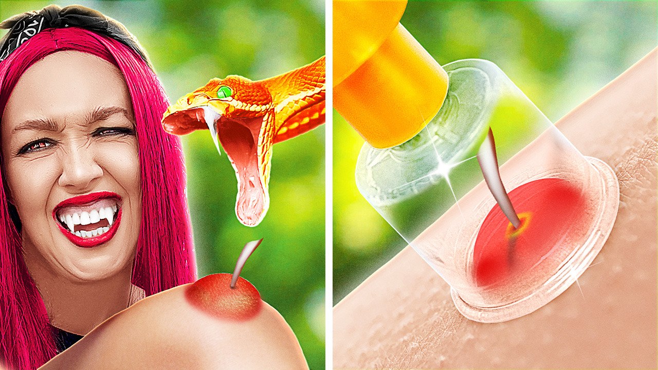 DIY Fake Vampire Teeth… from an Apple?! 🧛🍎 Weirdly Creative Hack!