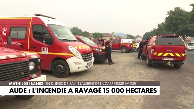 Aude : l'incendie a ravagé 15.000 hectares