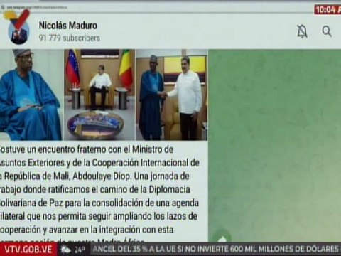Venezuela y la República de Mali fortalecen lazos de cooperación bilateral
