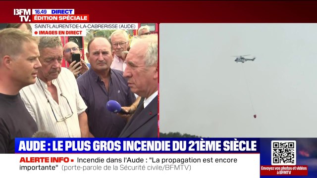 Incendie: L'Aude ne doit pas être un département oublié , demande Paul Berthier, maire de Coustouge, à François Bayrou