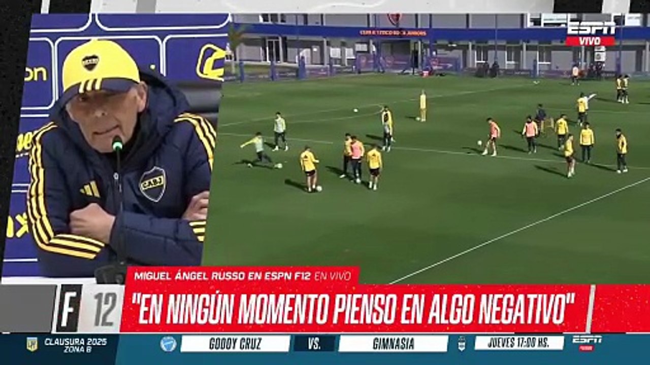 Miguel Ángel Russo: "Hablo con todos. Hablo de forma grupal"
