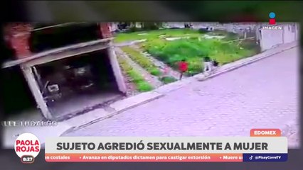Captan aun hombre agrediendo sexualmente a una mujer en Edomex