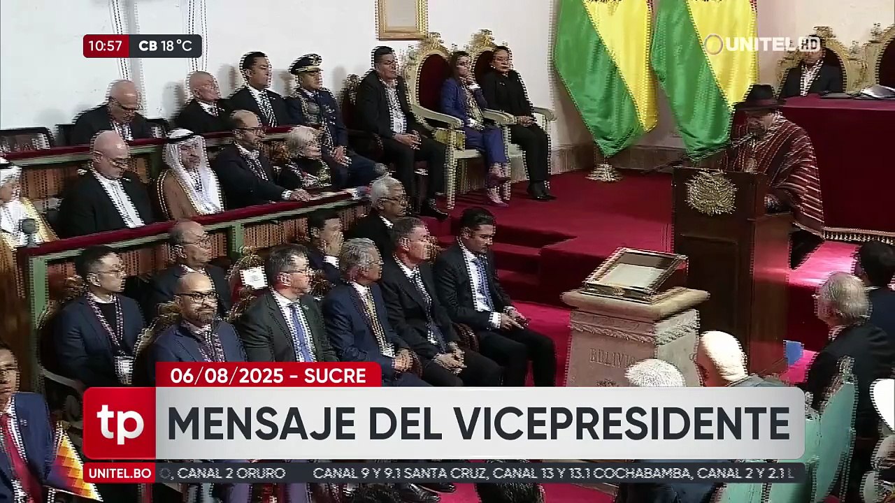 Bicentenario: Choquehuanca dice que aún hay una deuda pendiente porque no se acepta que Bolivia es un país diverso