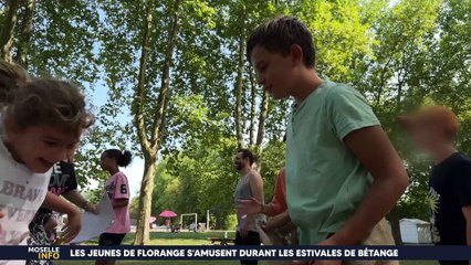 Les jeunes de Florange s'amusent durant les estivales de Bétange