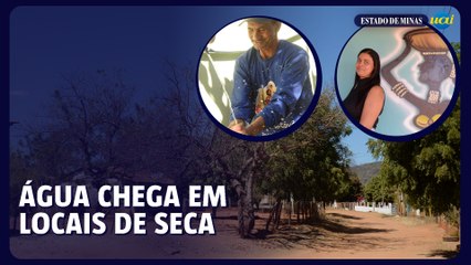 Água chega a locais com histórico de seca