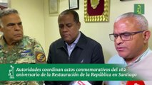 Autoridades coordinan actos conmemorativos del 162 aniversario de la Restauración de la República en Santiago