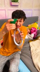 Her Reaction to the Powder Bomb... UNREAL! 🤯👀 #pranks #reaction