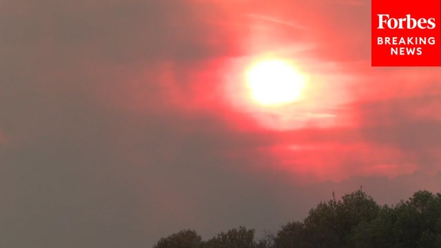 Smoke From Intense Wildfires Darkens Sky In Southern France