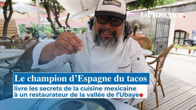 Le champion d’Espagne du tacos livre les secrets de la cuisine mexicaine à un restaurateur de la vallée de l’Ubaye