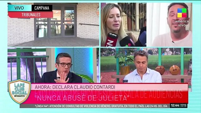 Nervios y llanto: cómo fue la defensa de Claudio Contardi en el juicio por abuso de Julieta Prandi