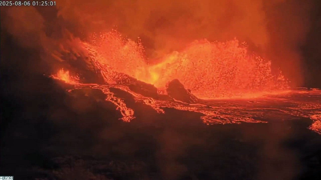 Erupción en volcán Kilauea