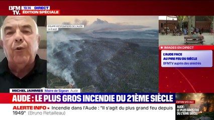 Incendie dans l'Aude: "Le partage de l'eau entre tous les utilisateurs est un gros problème", estime Michel Jammes, maire de Sigean