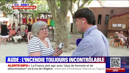 Incendie dans l'Aude: à Tuchan, les habitants s'apprêtent à passer une deuxième soirée dans des conditions extrêmement compliquées