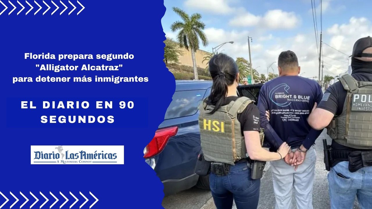 Florida prepara segundo "Alligator Alcatraz" para detener más inmigrantes | El Diario en 90 segundos