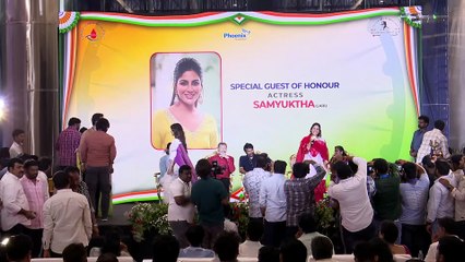 Actress Samyuktha Speech at Mega Blood Donation Drive ｜ YouWe Media