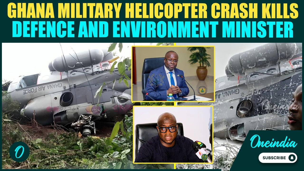 Ghana Breaking: Military Helicopter Crash KILLS Ghana's Defense & Environment Ministers |Watch Video