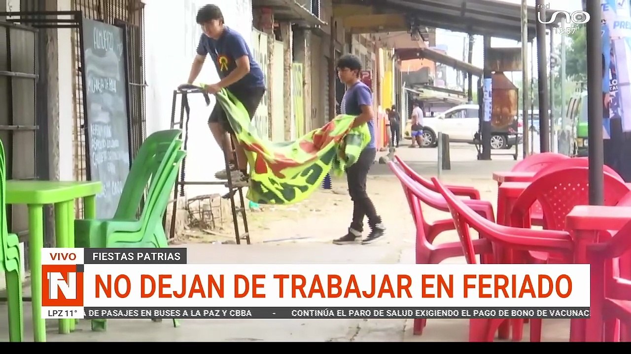 COMERCIANTES TRABAJAN EN FERIADO